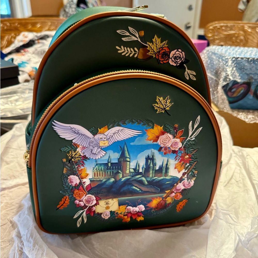 Loungefly Harry Potter Wreath Mini Backpack RARE New